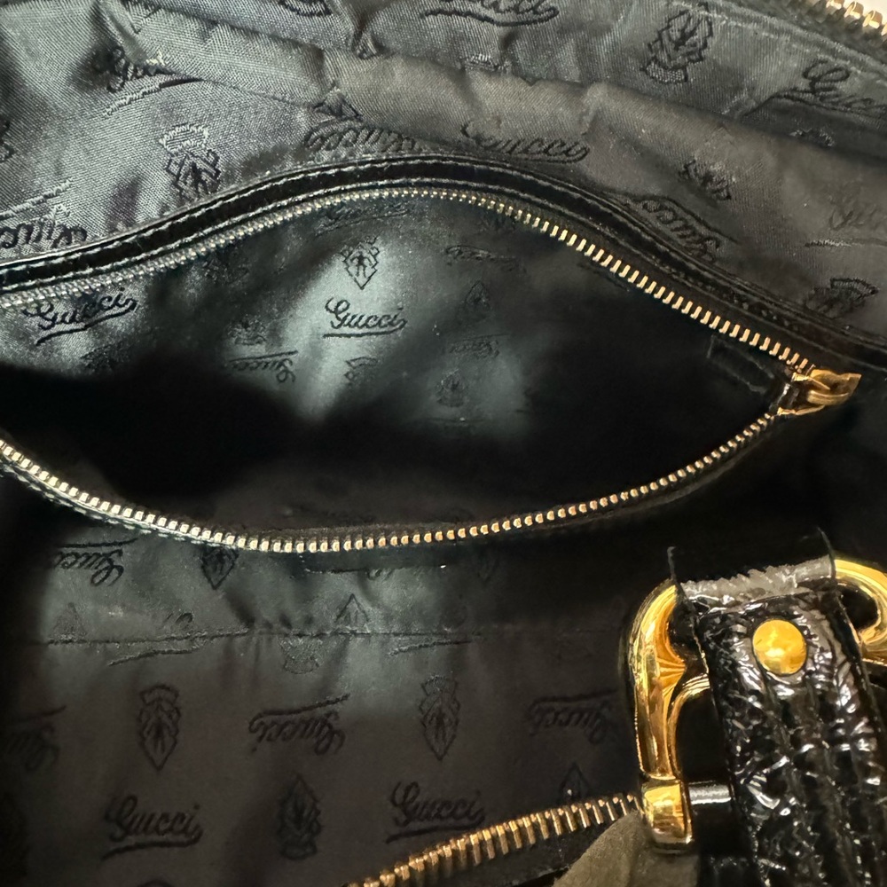 Gucci Suede Medium Aviatrix Handle Bag - Picture 11 of 14